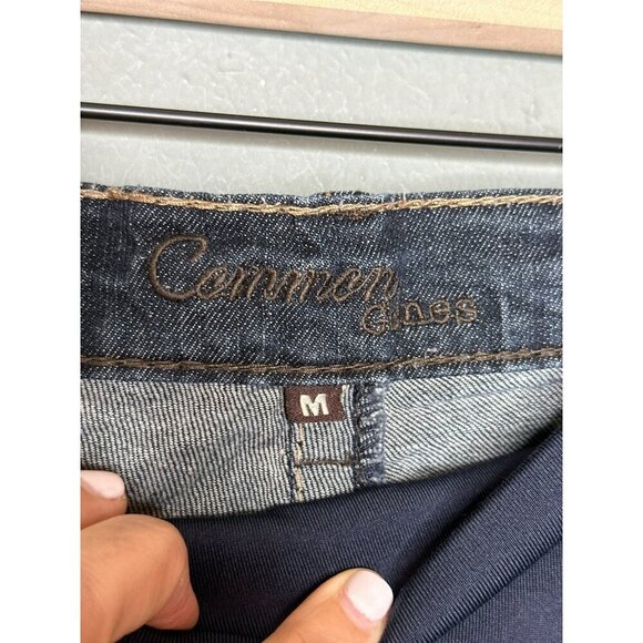 Common Genes Women's Medium Maternity Bootcut Pull-On Underbelly Jeans Embroider - Picture 3 of 12